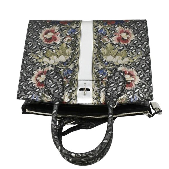 LOUIS VUITTON  City Steamer Floral Print Canvas Tote Bag Grey/Silver - Picture 5 of 13